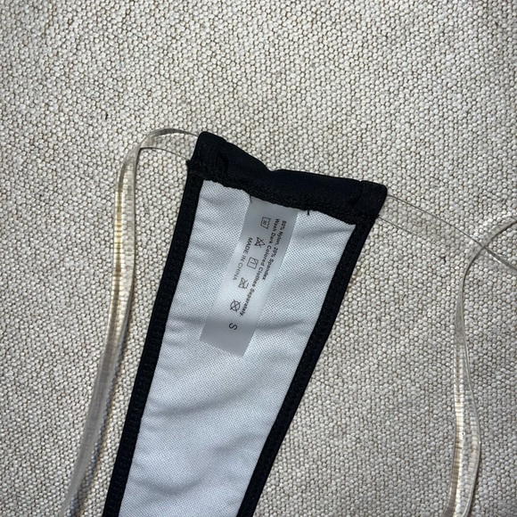 Clear Strap Triangle Thong Bikini - Picture 7 of 10